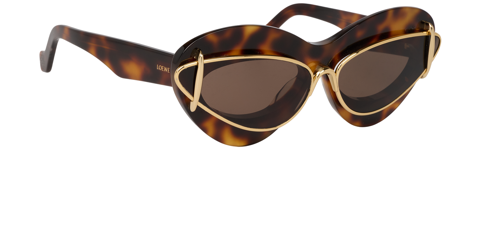 Loewe LW40119I Sunglasses, &pound;150, Accessories, Brown, Side view
