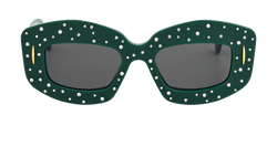 Loewe LW4114IS Crystal Sunglasses, Acetate, Green, C, 3*