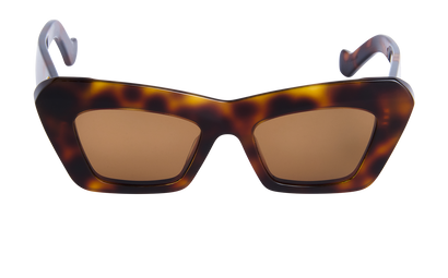 Loewe LW40036I Cat Eye Sunglasses, &pound;220, Accessories, Brown, Front view