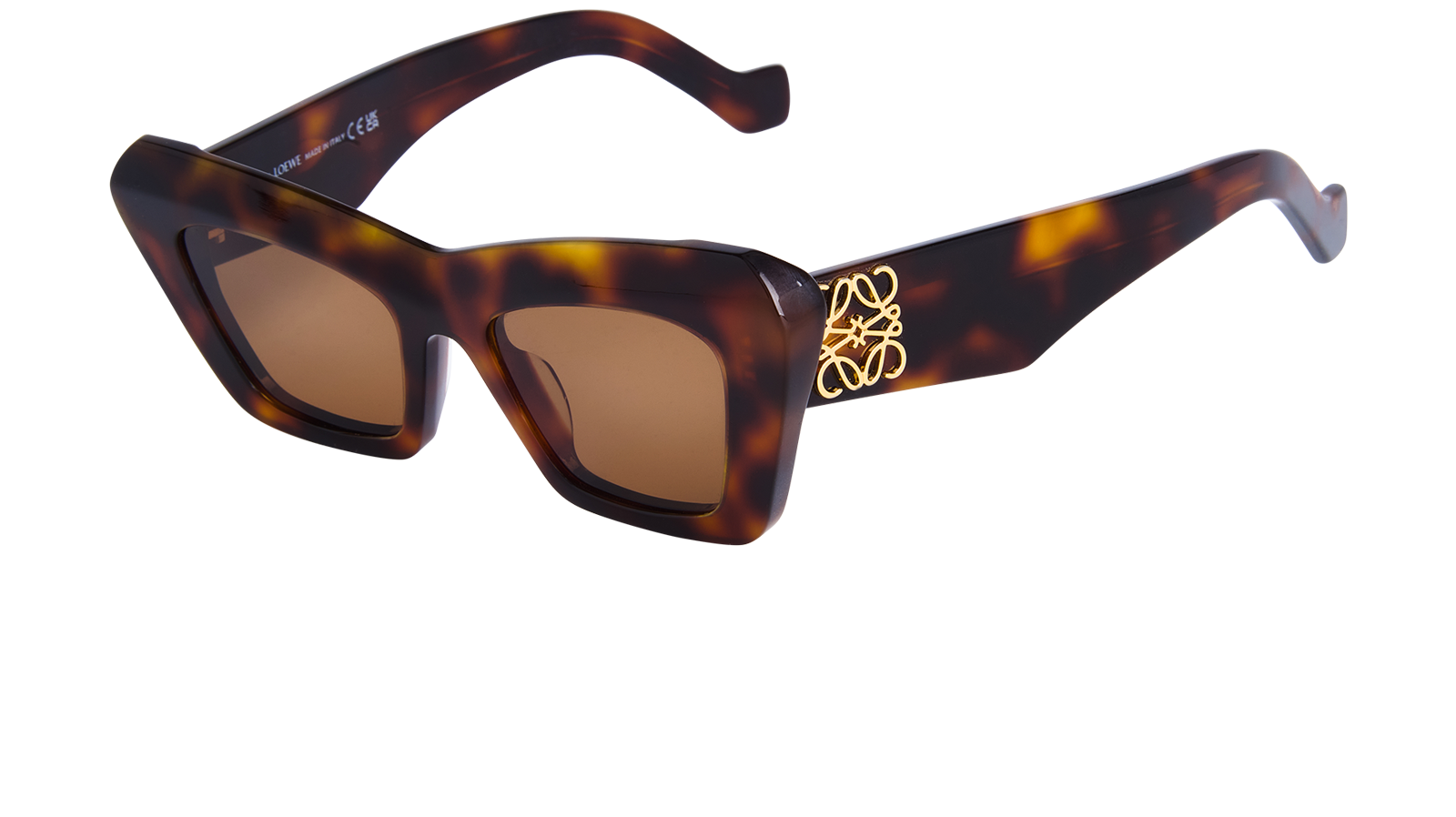 Loewe LW40036I Cat Eye Sunglasses, &pound;220, Accessories, Brown, Bottom view