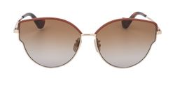 Loewe LW40059U Cat Eye Sunglasses, Metal, Brown, C, 3*