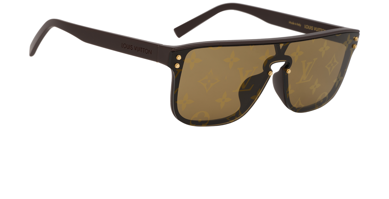Louis Vuitton Z1485E Waimea Sunglasses, &pound;220, Accessories, Brown, Side view