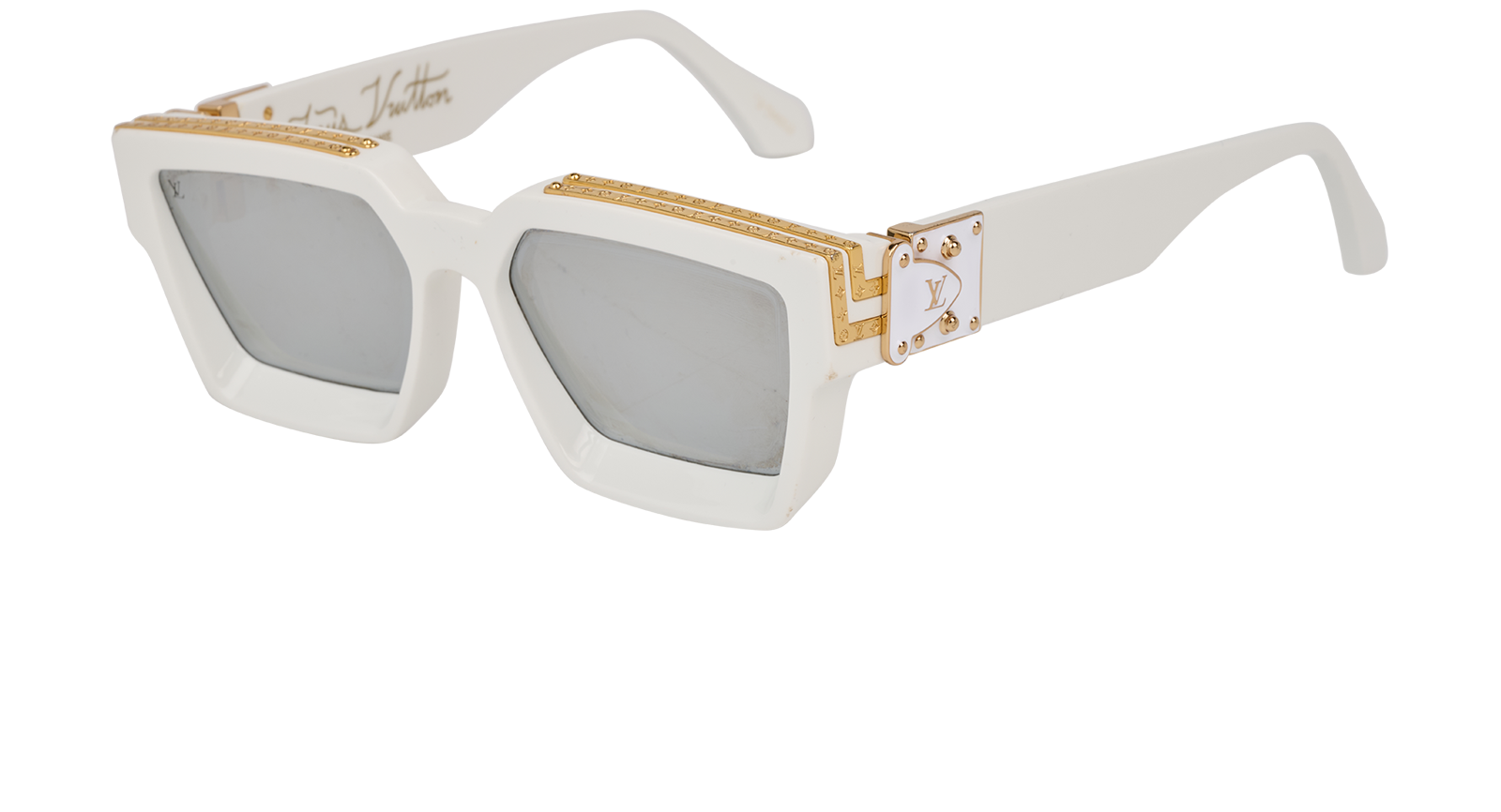 Louis Vuitton 1.1 Millionaires Sunglasses, &pound;350, Accessories, White, Bottom view