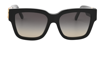 Louis Vuitton Z1566W Link PM Square Sunglasses, &pound;295, Accessories, Black, Front view