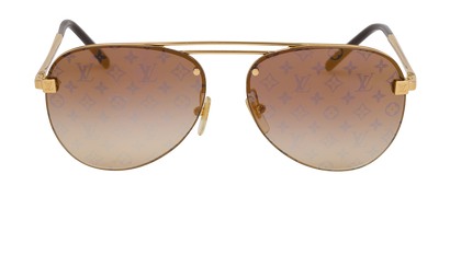 Louis Vuitton Z1020E Clockwise Sunglasses, &pound;295, Accessories, Brown, Front view