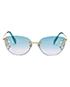 Louis Vuitton Desmayo Sunglasses Turquoise Lens, front view