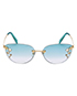 Louis Vuitton Desmayo Sunglasses Turquoise Lens, other view