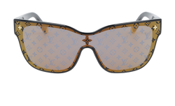 Louis Vuitton Z2078U Sunglasses, Acetate, Brown/Black, DB/B/C, 2*