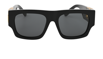 Louis Vuitton LV Link Square Sunglasses, &pound;250, Accessories, Black, Front view