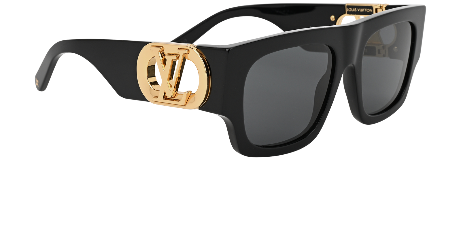 Louis Vuitton LV Link Square Sunglasses, &pound;250, Accessories, Black, Side view