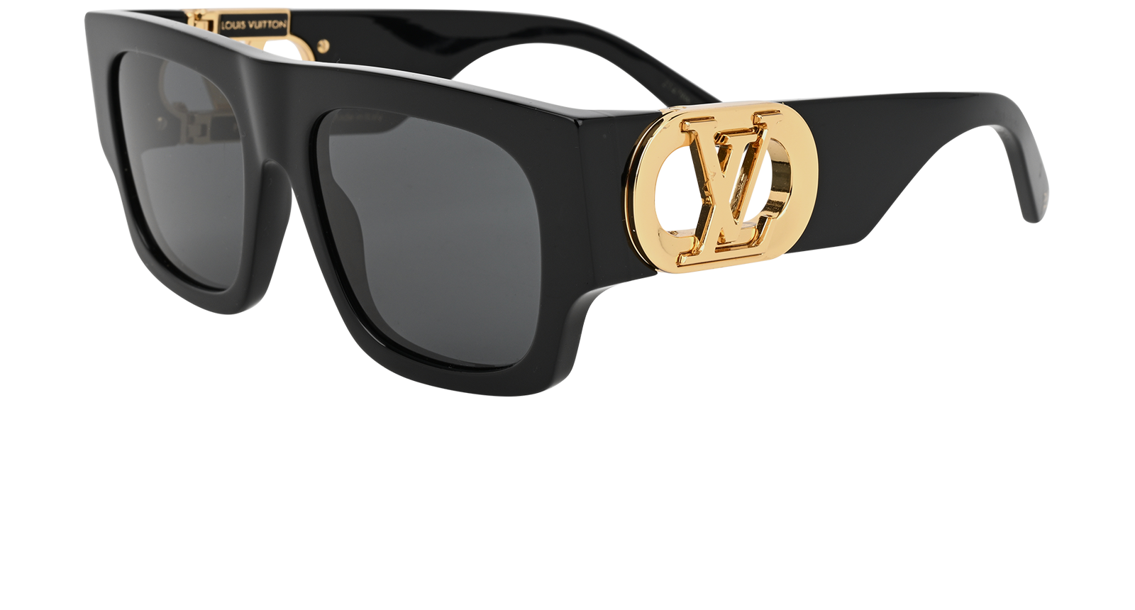 Louis Vuitton LV Link Square Sunglasses, &pound;250, Accessories, Black, Bottom view