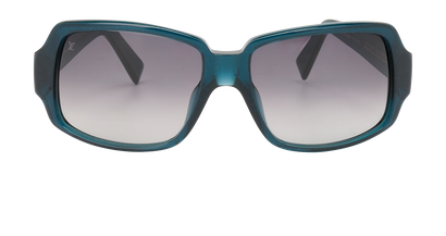 Louis Vuitton Z0071W Rectangular Sunglasses, &pound;250, Accessories, Blue, Front view