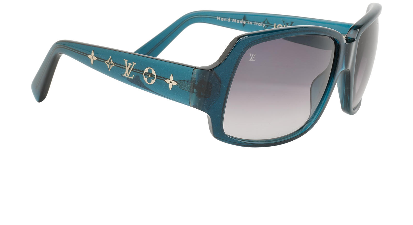 Louis Vuitton Z0071W Rectangular Sunglasses, &pound;250, Accessories, Blue, Side view