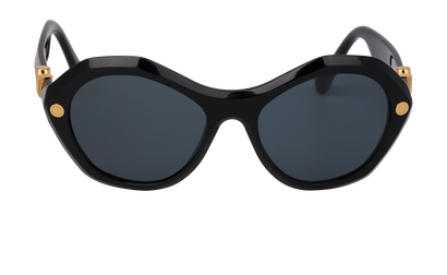 Louis Vuitton Z2368W Hexagonal Sunglasses, &pound;220, Accessories, Black, Front view