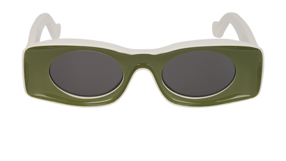 Loewe x Paula Ibiza W40033I Sunglasses, &pound;195, Accessories, Green/White, Front view