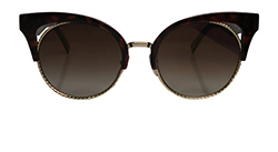 Marc Jacobs Cateye Sunglasses, Plastic, Brown, MARC215/S,1*