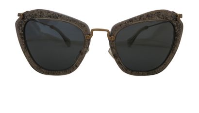 Miu Miu Glitter Cateye Sunglasses, front view