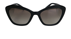 Miu Miu Cat Eye Sunglasses,Plastic,Black,DB,Case
