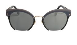 Miu Miu Square Sunglasses, Acetate, Grey/Black, SMU53T, C/B/DB, 3*