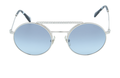 Miu Miu SMU52V Round Crystal Sunglasses, front view