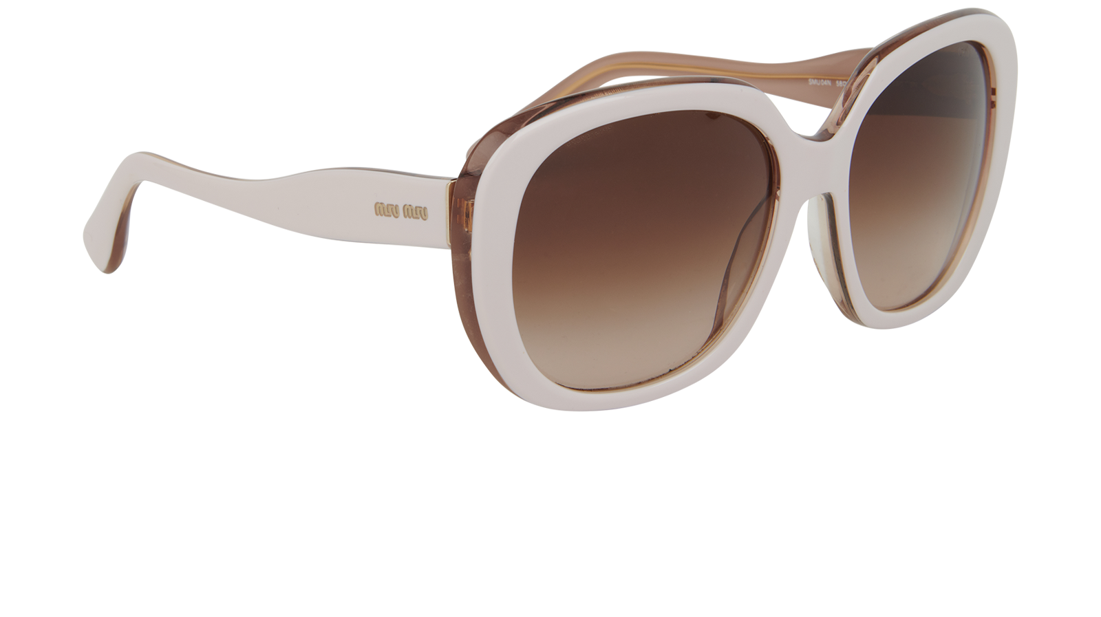 Miu Miu SMU04N Oversized Sunglasses, &pound;130, Accessories, Pink, Side view