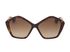 Miu Miu Pentagon Sunglasses, £70, Accessories, Brown/Gold, Front view