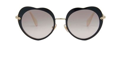 Miu Miu SMU54R Heart Sunglasses, front view