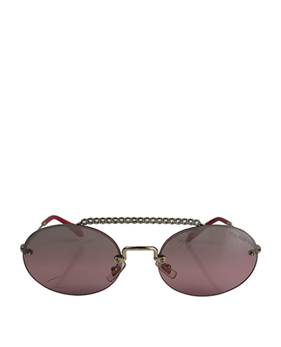 Miu Miu Round Diamond Bridge Sunglasses, front view