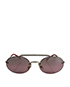 Miu Miu Round Diamond Bridge Sunglasses, front view