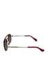Miu Miu Round Diamond Bridge Sunglasses, bottom view