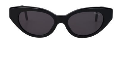 Mulberry SML005 Cat Eye Sunglasses, &pound;70, Accessories, Black, Front view