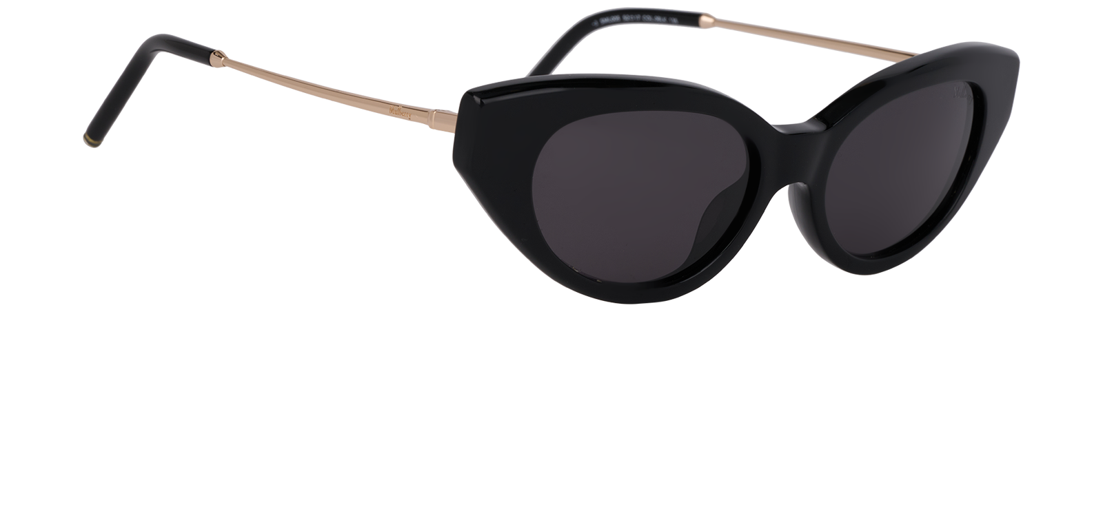 Mulberry SML005 Cat Eye Sunglasses, &pound;70, Accessories, Black, Side view