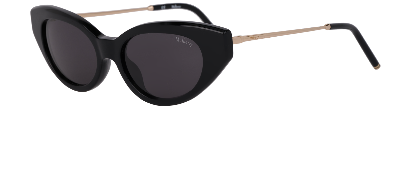 Mulberry SML005 Cat Eye Sunglasses, &pound;70, Accessories, Black, Bottom view
