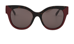 Mulberry SML172 Sunglasses, Acetate, Burgundy/Black, 2*