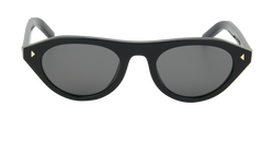 Prada SPRB15 Cat-Eye Sunglasses, Acetate, Black, C/B, 3*