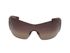 Prada SPR51G Shield Sunglasses, &pound;40, Accessories, Brown/Grey, Front view