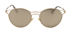 Prada SPR62S Reflective Sunglasses, Metal, Gold, C, 2*