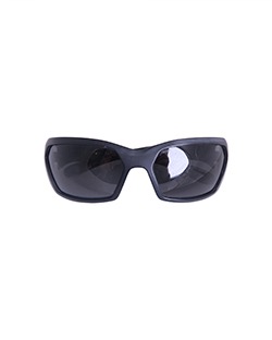 Prada SPS07G Sunglasses, Matte Black Frames, Black Lens, Case