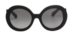 Prada SPR 27N Round Sunglasses, Acetate, Black, C/B, 2*