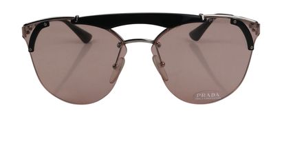 Prada Circle Rimless Sunglasses, front view