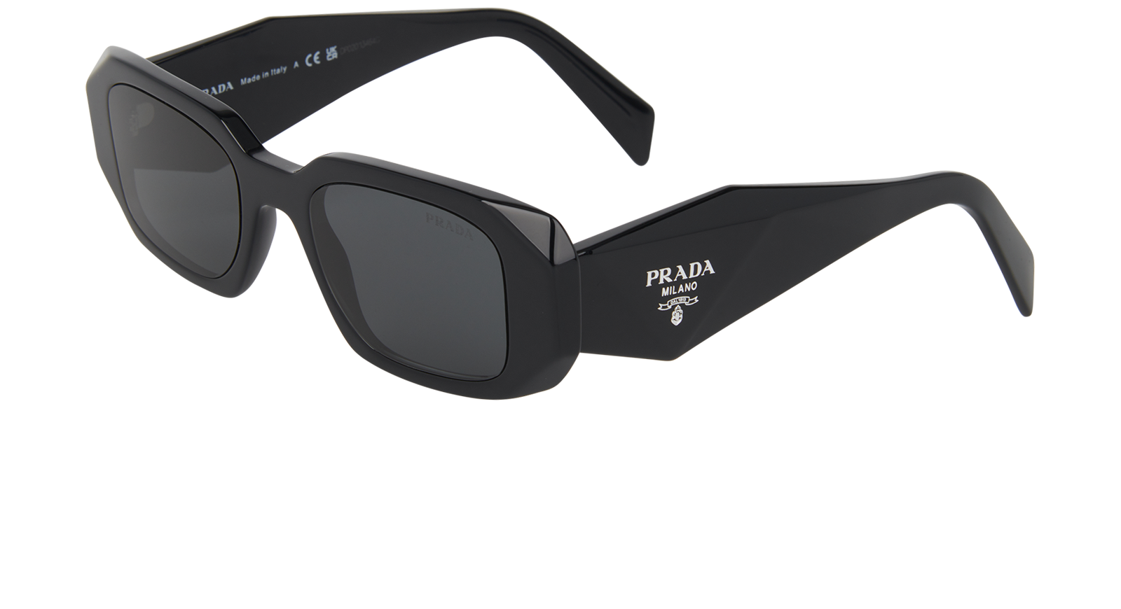 Prada SPR17W Rectangle Sunglasses, &pound;180, Bottom view
