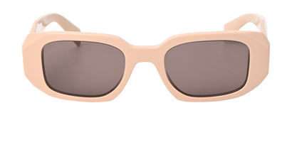 Prada SPR17W Rectangular Sunglasses, &pound;170, Accessories, Nude, Front view