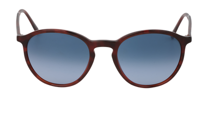 Prada SPR05X Round Sunglasses, &pound;110, Accessories, Brown, Front view