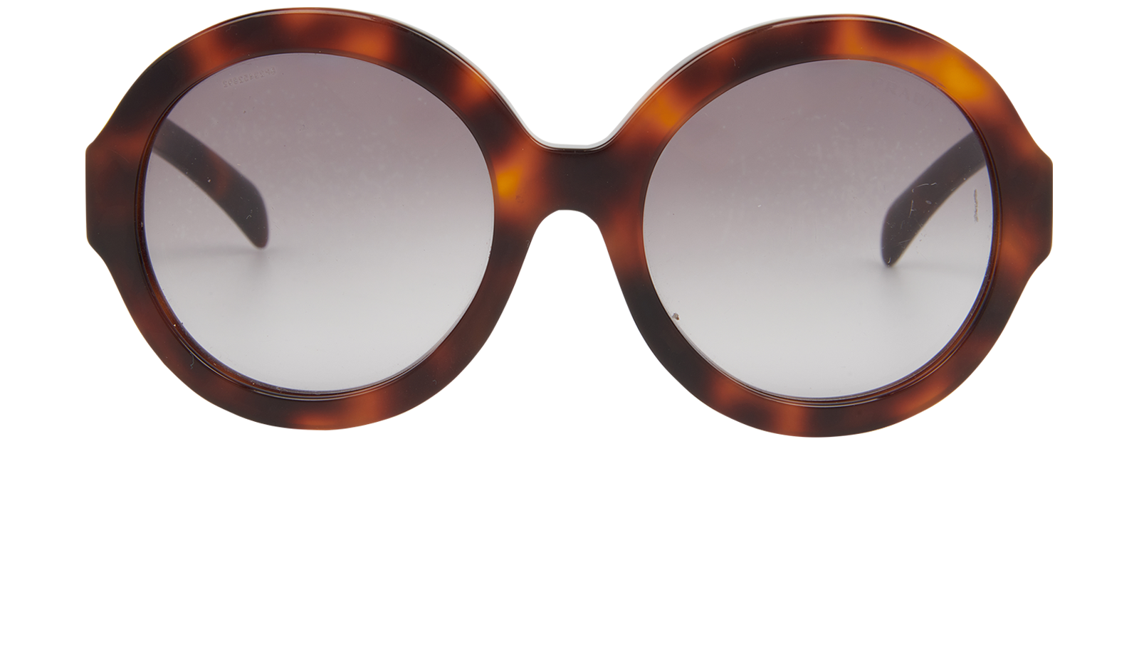 Pre-loved Prada SPR06R Oversized Round Sunglasses - £70 display picture 1