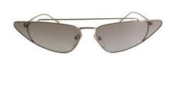 Prada Cat Eye Thin Sunglasses, Acetate, Silver, SPR63U, Db/B, 3*