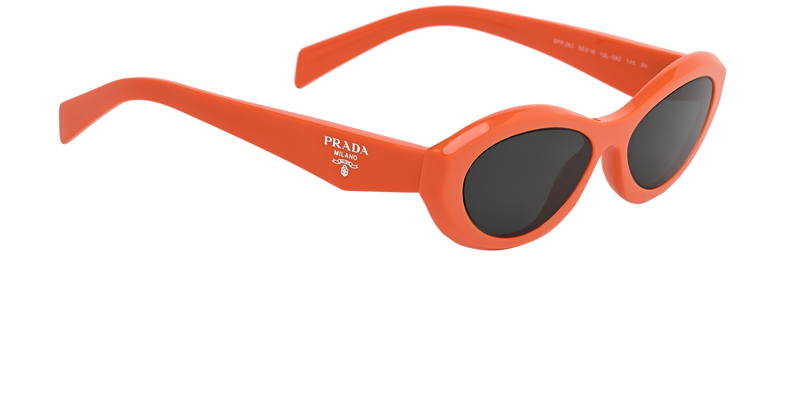 Prada SPR26Z Cat Eye Sunglasses, &pound;110, Accessories, Orange, Side view