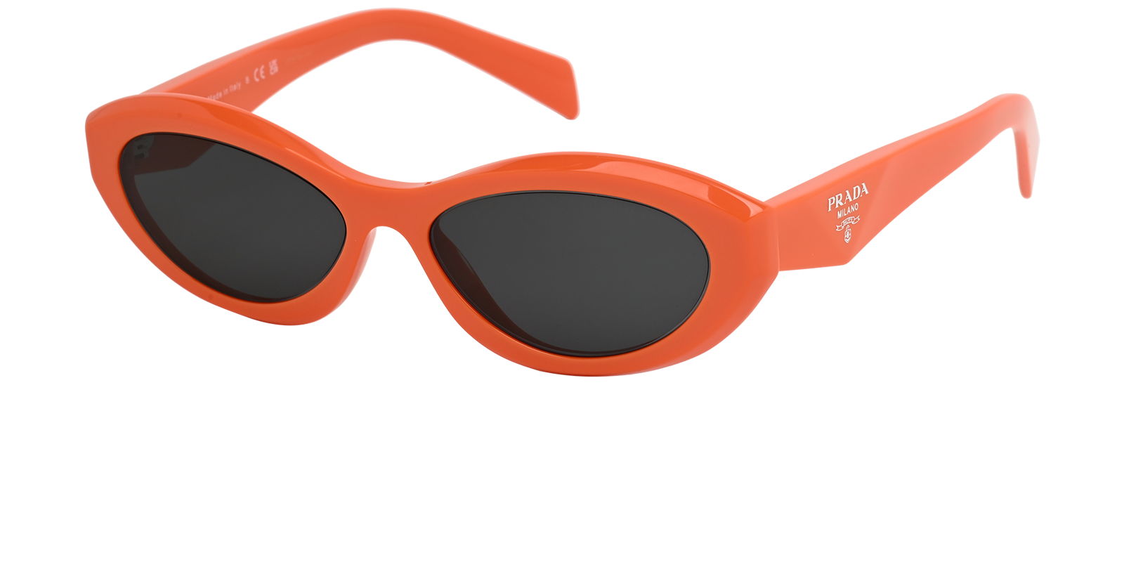 Prada SPR26Z Cat Eye Sunglasses, &pound;110, Accessories, Orange, Bottom view
