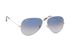 Ray Ban RB3025 Aviator Sunglasses, £60, Accessories, Blue/Silver, Side view