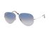 Ray Ban RB3025 Aviator Sunglasses, £60, Accessories, Blue/Silver, Bottom view