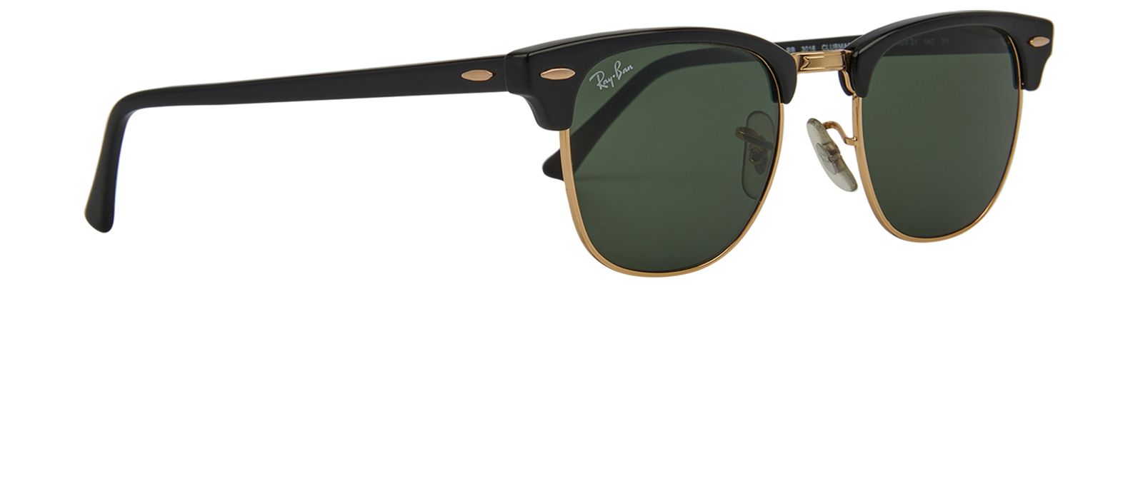 Ray-Ban RB3016 Clubmaster Sunglasses, &pound;60, Accessories, Black, Side view
